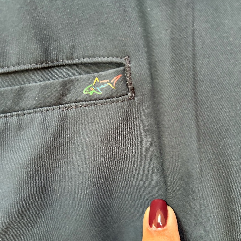 Greg Norman Collection Navy Performance Flat-Front Shorts - Picture 3 of 4